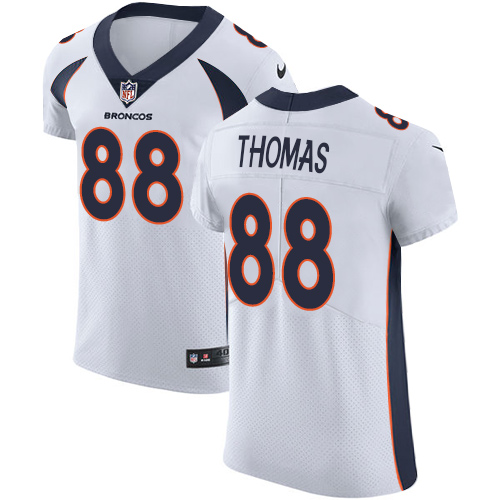 Nike Broncos #88 Demaryius Thomas White Men's Stitched NFL Vapor Untouchable Elite Jersey - Click Image to Close